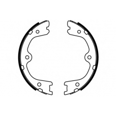09-0704 E.T.F. Комплект тормозных колодок; Комплект тормозных кол