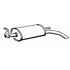 17275 WALKER Глушитель выхлопных газов конечный