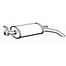 17272 WALKER Глушитель выхлопных газов конечный