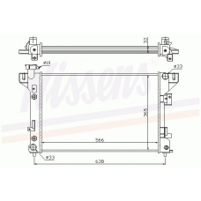 60983 NISSENS Радиатор, охлаждение двигателя