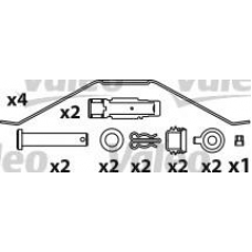 541726 VALEO Комплект тормозных колодок, дисковый тормоз