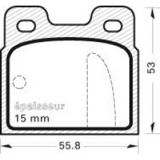 93 MGA Комплект тормозных колодок, дисковый тормоз