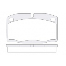 1850.0058166 KSM-KOSHIMO Комплект тормозных колодок, дисковый тормоз