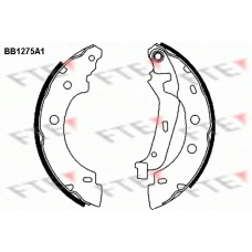 BB1275A1 FTE Комплект тормозных колодок