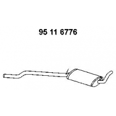 95 11 6776 EBERSPACHER Средний глушитель выхлопных газов