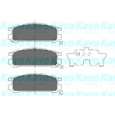 KBP-8016 KAVO PARTS Комплект тормозных колодок, дисковый тормоз