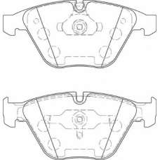 FD7424A NECTO Комплект тормозных колодок, дисковый тормоз
