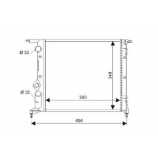 QER1328 QUINTON HAZELL Радиатор, охлаждение двигателя
