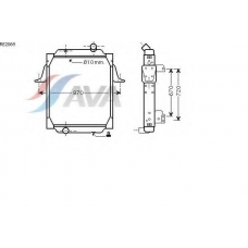 RE2069 AVA Радиатор, охлаждение двигателя