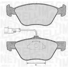 363916060118 MAGNETI MARELLI Комплект тормозных колодок, дисковый тормоз