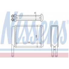 71754 NISSENS Теплообменник, отопление салона