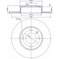 142.700 CAR Тормозной диск