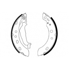 09-0593 E.T.F. Комплект тормозных колодок