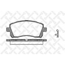 666 002B-SX STELLOX Комплект тормозных колодок, дисковый тормоз