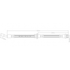 3074 REMKAFLEX Тормозной шланг