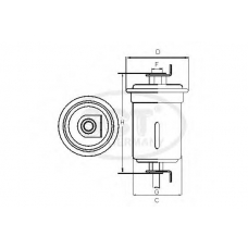 ST 367 SCT Фильтр топливный