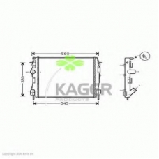 31-2447 KAGER Радиатор, охлаждение двигателя