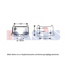 126009N AKS DASIS масляный радиатор, двигательное масло