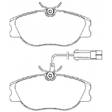 P 23 066 BREMBO Комплект тормозных колодок, дисковый тормоз
