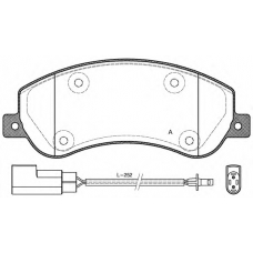 BPA1250.02 OPEN PARTS Комплект тормозных колодок, дисковый тормоз