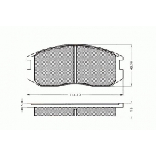 7.145 PEX Комплект тормозных колодок, дисковый тормоз