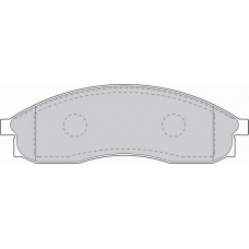 FDB1434 FERODO Комплект тормозных колодок, дисковый тормоз