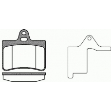 0830.20 REMSA Комплект тормозных колодок, дисковый тормоз