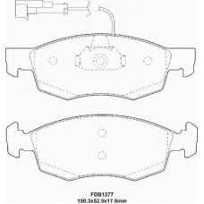 FD6907A NECTO Комплект тормозных колодок, дисковый тормоз