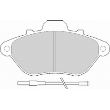 FD6209A NECTO Комплект тормозных колодок, дисковый тормоз