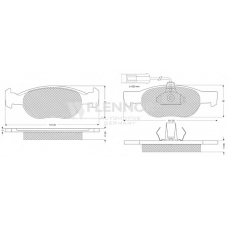 FB210293 FLENNOR Комплект тормозных колодок, дисковый тормоз