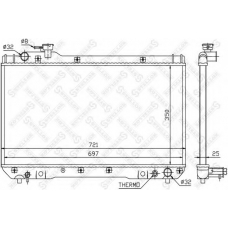 10-25374-SX STELLOX Радиатор, охлаждение двигателя