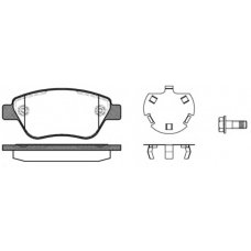 P9583.30 WOKING Комплект тормозных колодок, дисковый тормоз