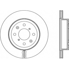BDR2353.20 OPEN PARTS Тормозной диск