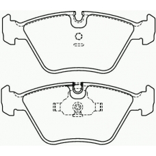 P 36 007 BREMBO Комплект тормозных колодок, дисковый тормоз