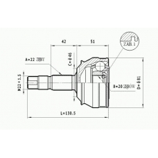 C.149 STATIM Шарнирный комплект, приводной вал