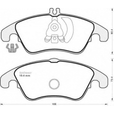 913 MGA Комплект тормозных колодок, дисковый тормоз