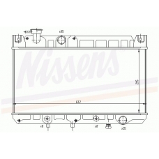 62390 NISSENS Радиатор, охлаждение двигателя
