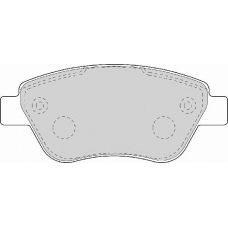 FD7089A NECTO Комплект тормозных колодок, дисковый тормоз