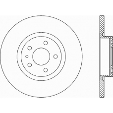BDA1661.10 OPEN PARTS Тормозной диск