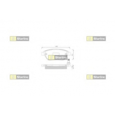 BD S248 STARLINE Комплект тормозных колодок, дисковый тормоз