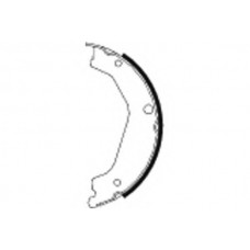 8DA 355 050-051 HELLA Комплект тормозных колодок, стояночная тормозная с