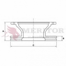 MBR5000 MERITOR Тормозной диск