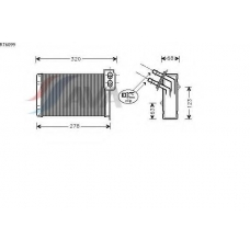 RT6099 AVA Теплообменник, отопление салона