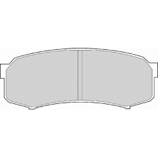 FD6698N NECTO Комплект тормозных колодок, дисковый тормоз