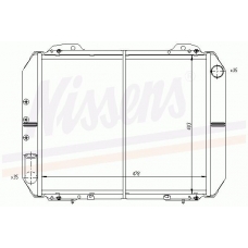 62950 NISSENS Радиатор, охлаждение двигателя