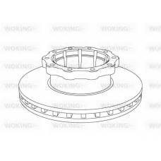 NSA1048.20 WOKING Тормозной диск
