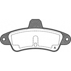 BPA0433.00 OPEN PARTS Комплект тормозных колодок, дисковый тормоз