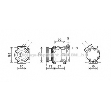 RTK468 AVA Компрессор, кондиционер
