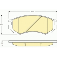 6111419 GIRLING Комплект тормозных колодок, дисковый тормоз