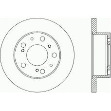 BDA1136.10 OPEN PARTS Тормозной диск
